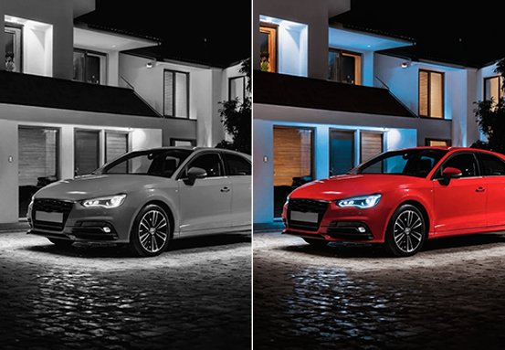 Câmera com visão noturna Full Color e holofotes LED